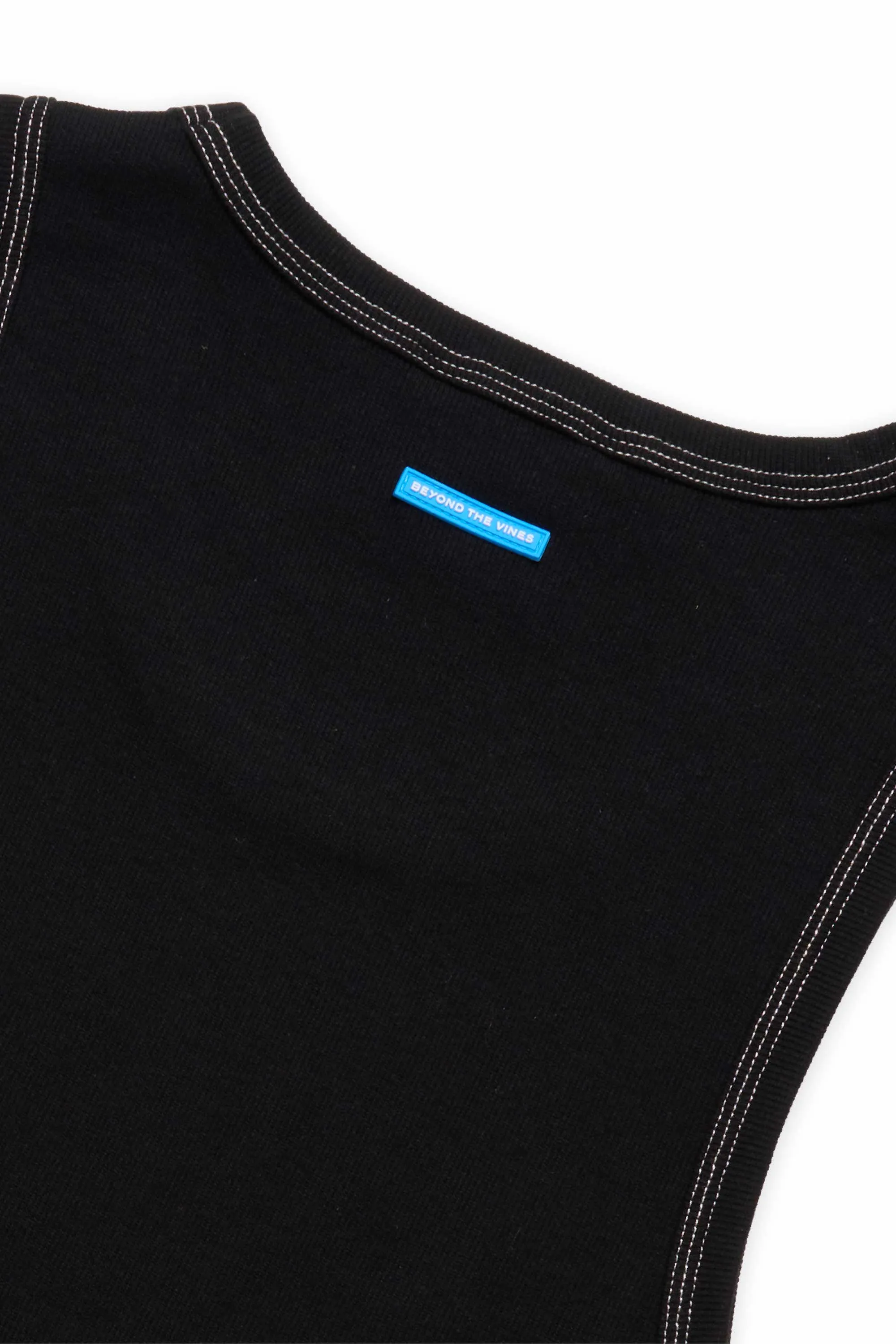 Contrast Ribbed Tank Top