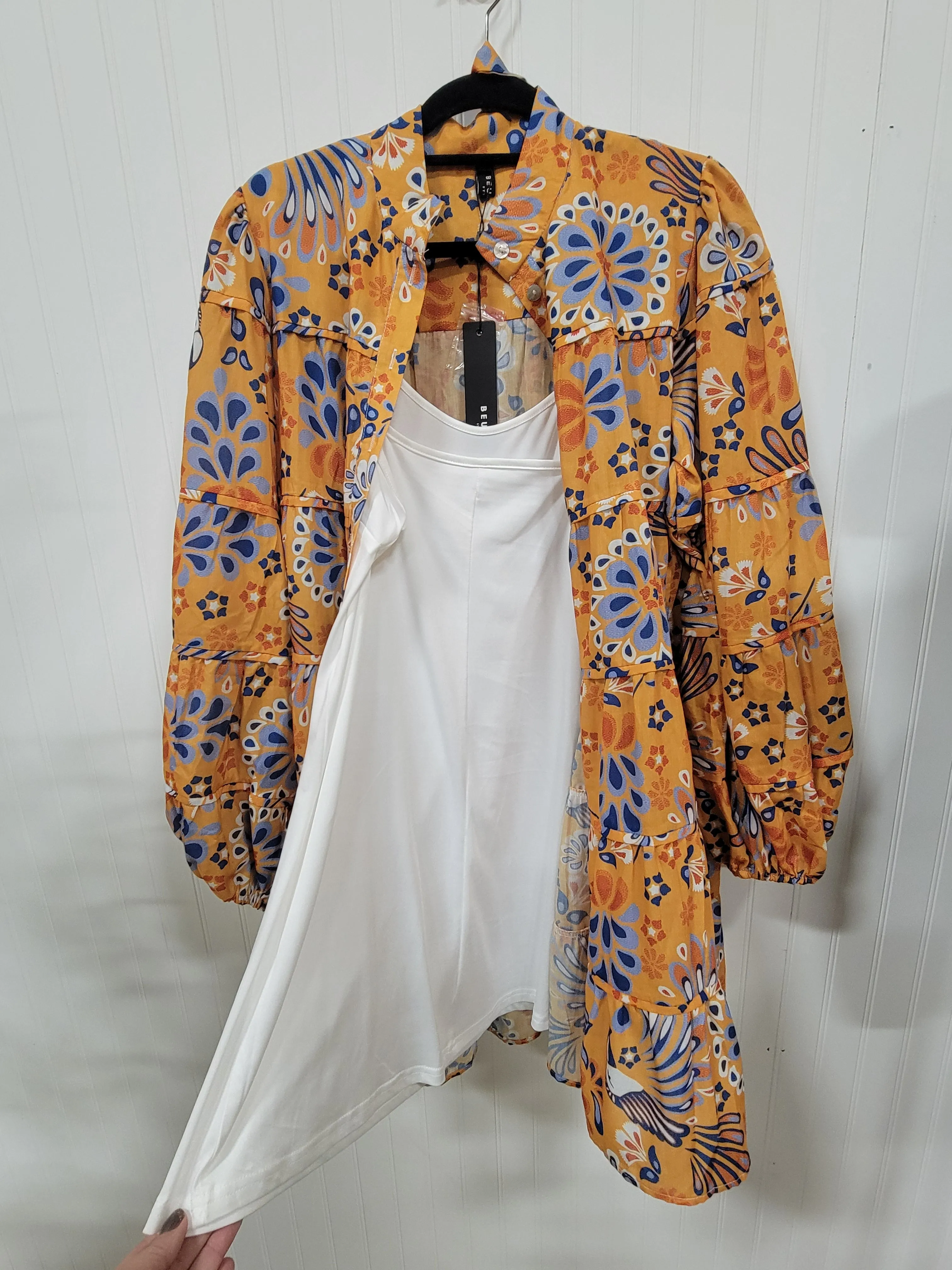 Long Sleeve Balloon Sleeve Dress
