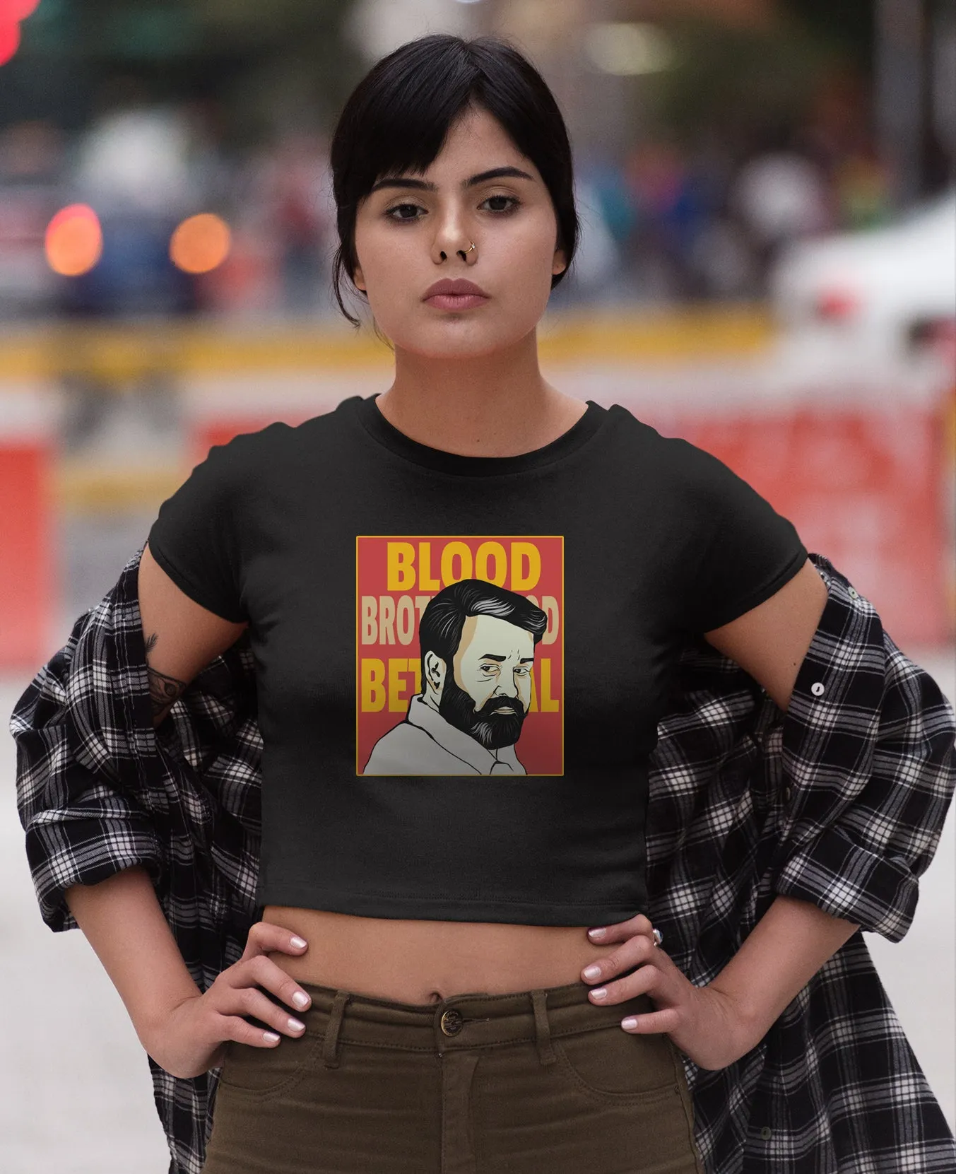Lucifer : Triple 'B' Crop Top