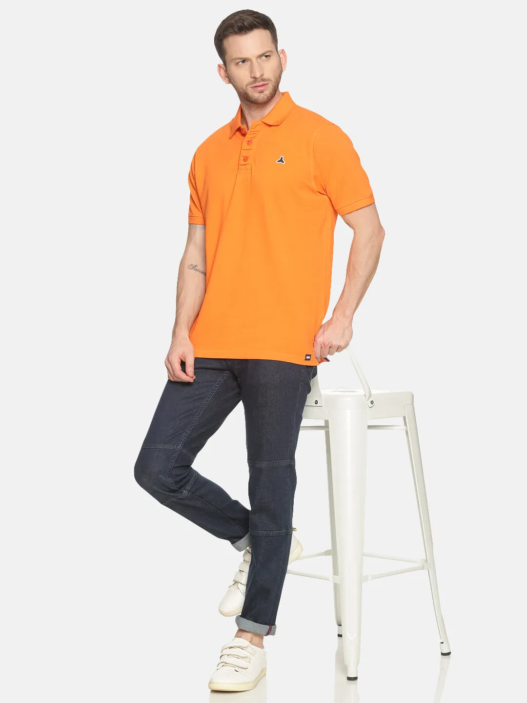 MEN'S BLUE SOLID SLIM FIT JEAN