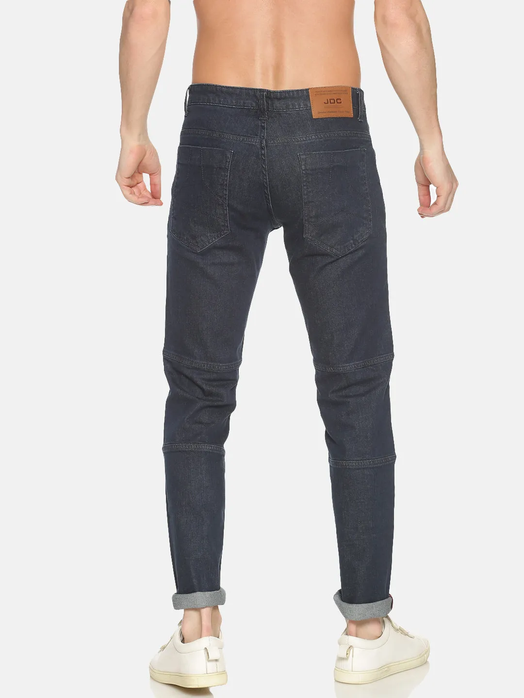 MEN'S BLUE SOLID SLIM FIT JEAN