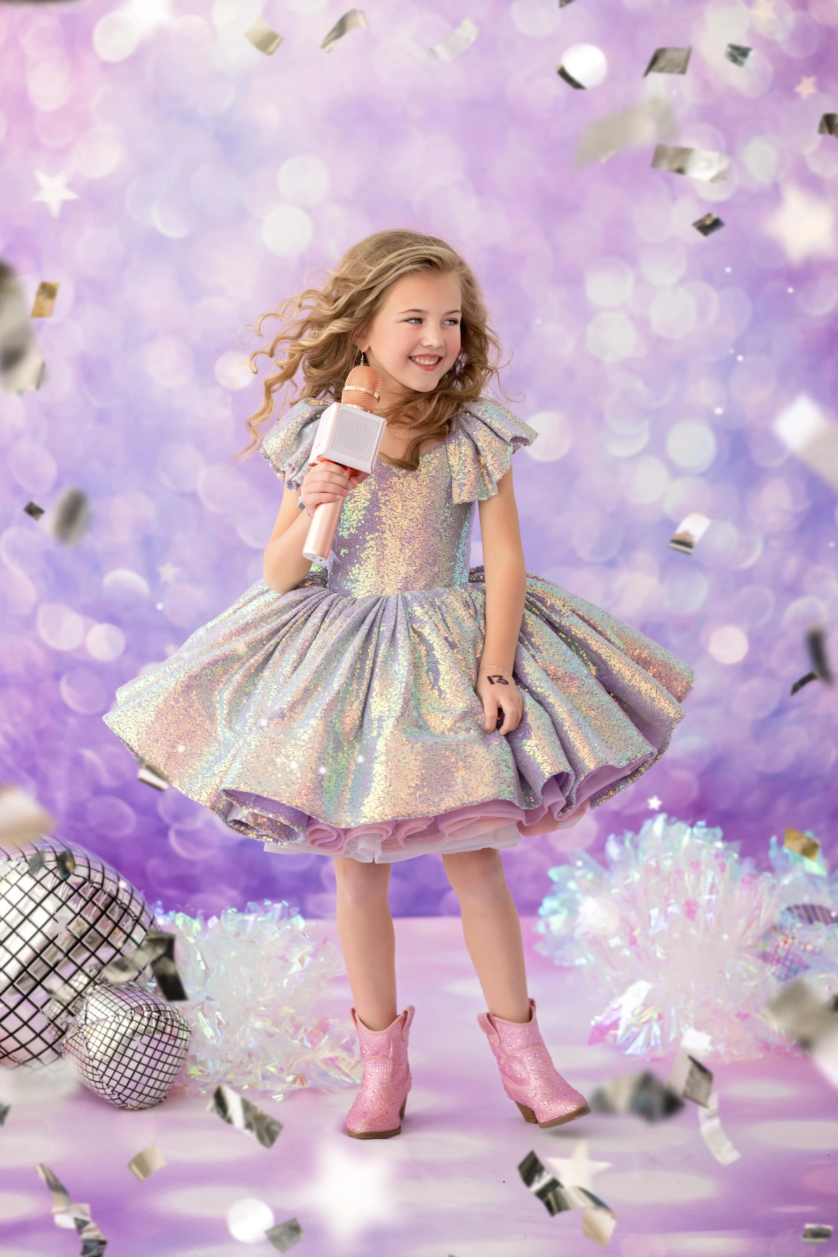 "Mermaid Kisses"  Petal - Editorial Dress, Couture Gown, Special Occasion Dress