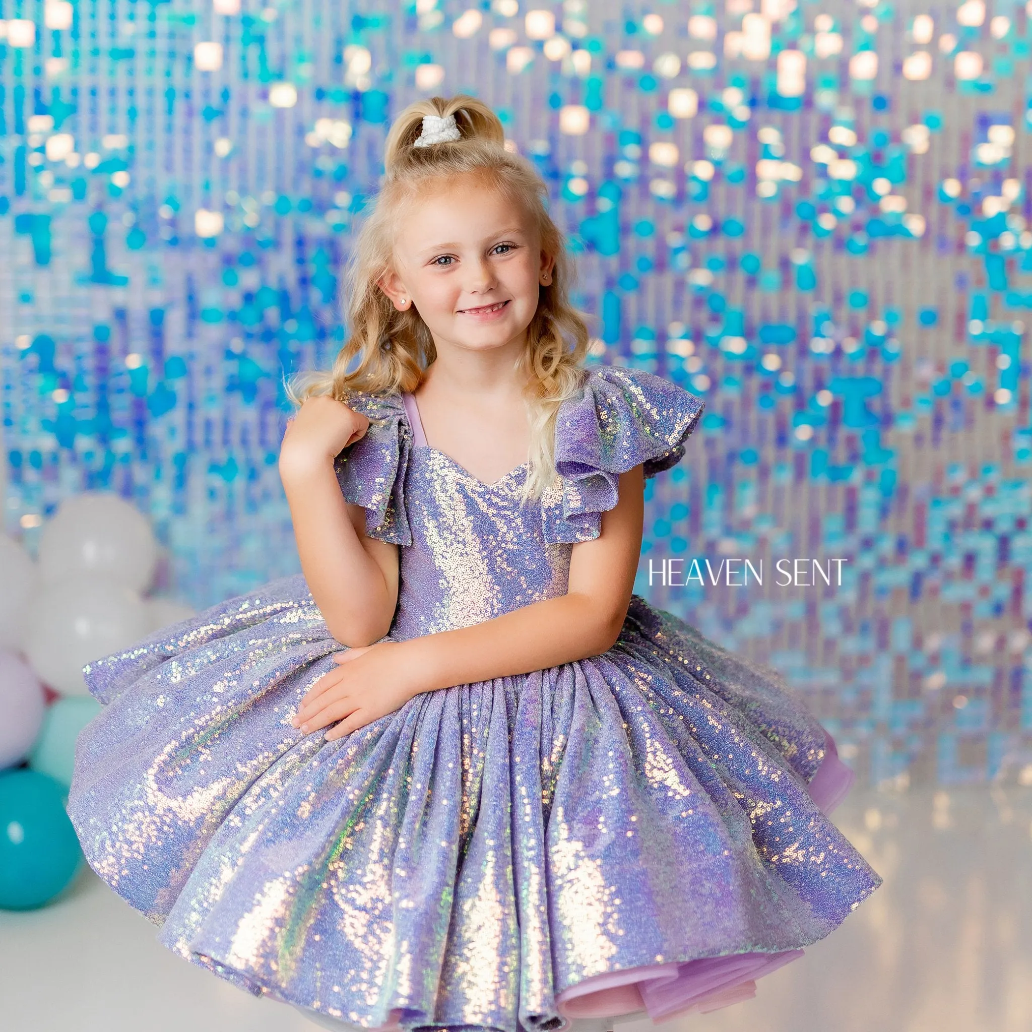 "Mermaid Kisses"  Petal - Editorial Dress, Couture Gown, Special Occasion Dress