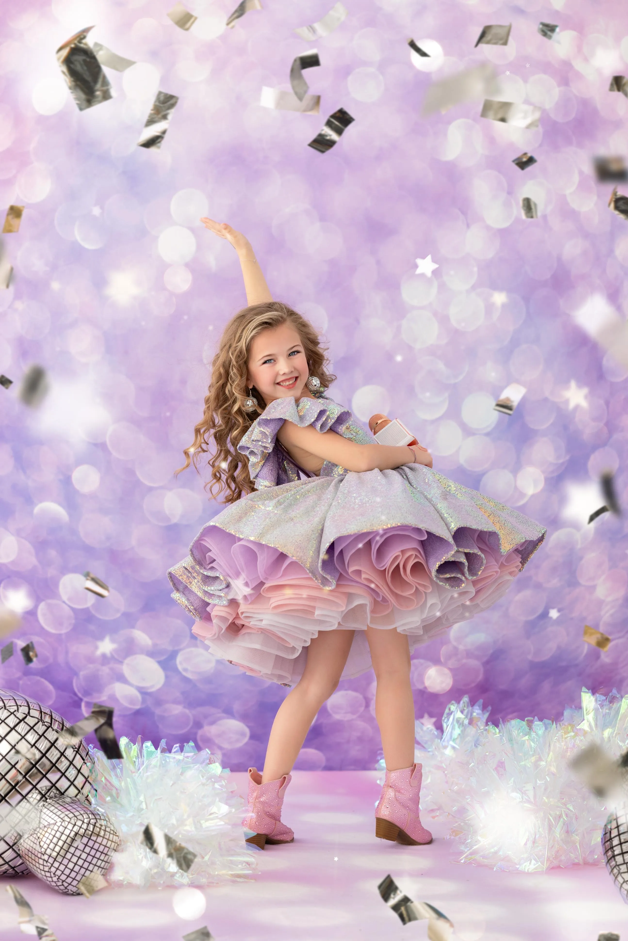 "Mermaid Kisses"  Petal - Editorial Dress, Couture Gown, Special Occasion Dress