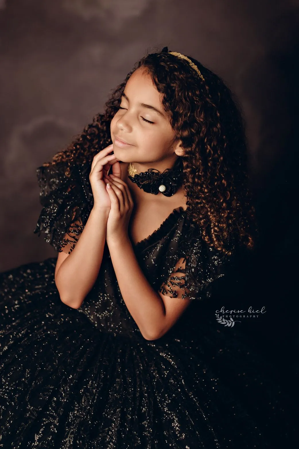 "Midnight  Asher" -  Floor Length Dress  -  Editorial Dress, Couture Gown, Special Occasio-n Dress