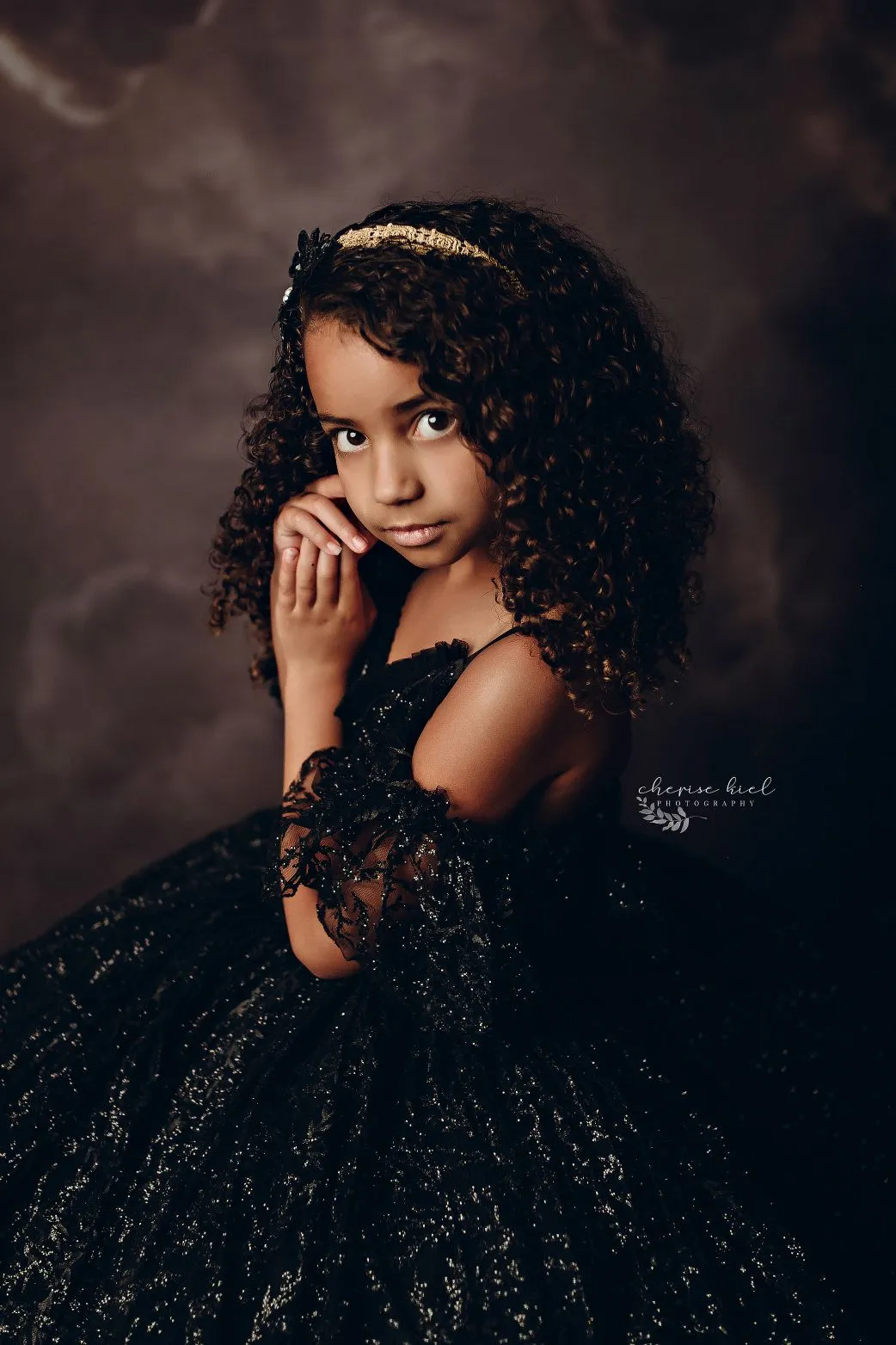 "Midnight  Asher" -  Floor Length Dress  -  Editorial Dress, Couture Gown, Special Occasio-n Dress
