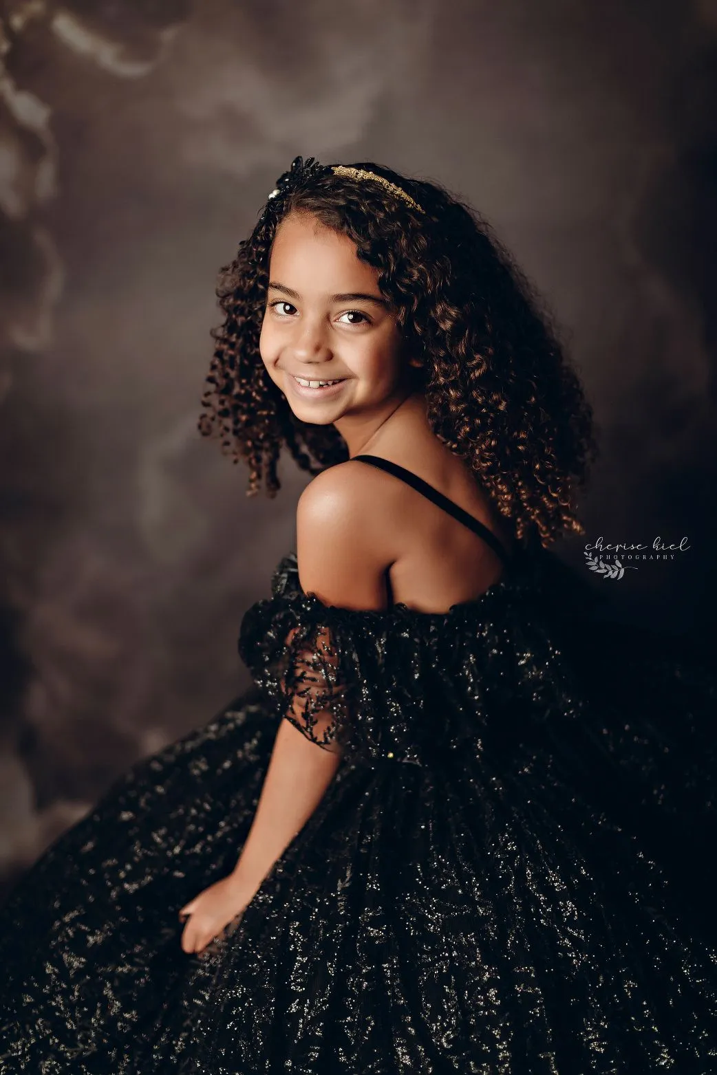 "Midnight  Asher" -  Floor Length Dress  -  Editorial Dress, Couture Gown, Special Occasio-n Dress