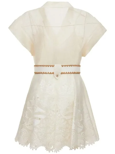 Zimmermann Postcard Embroidered Mini Dress (For Hire)