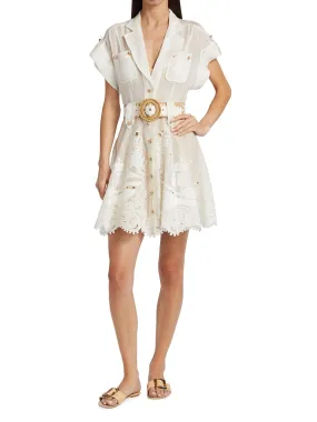 Zimmermann Postcard Embroidered Mini Dress (For Hire)