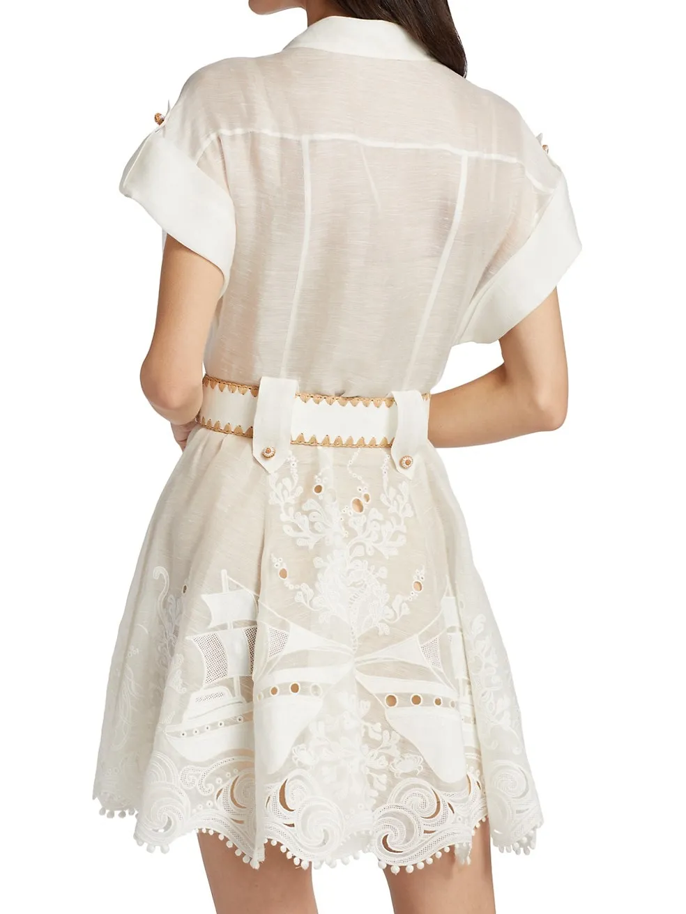 Zimmermann Postcard Embroidered Mini Dress (For Hire)